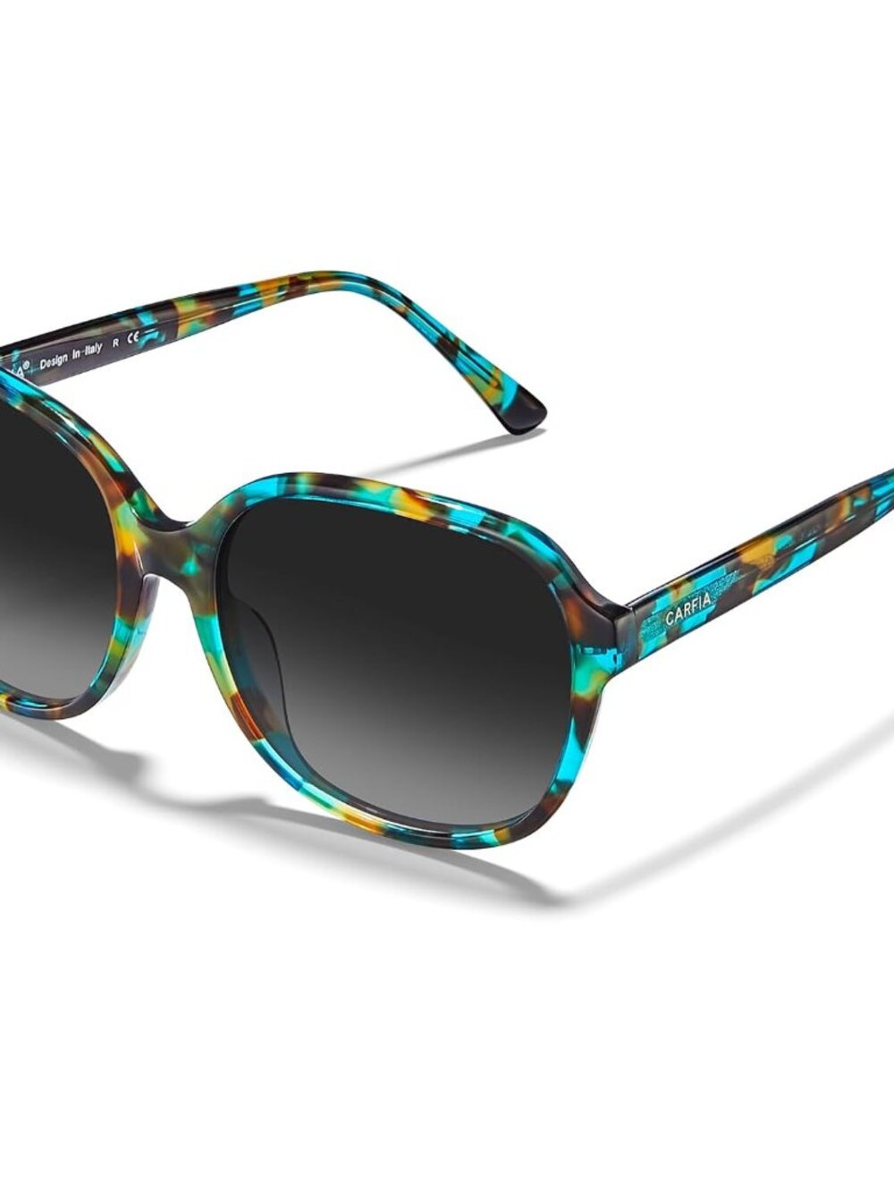 Chic Retro Large Acetate Polarized Sunglasses for Women - UV Protection Included